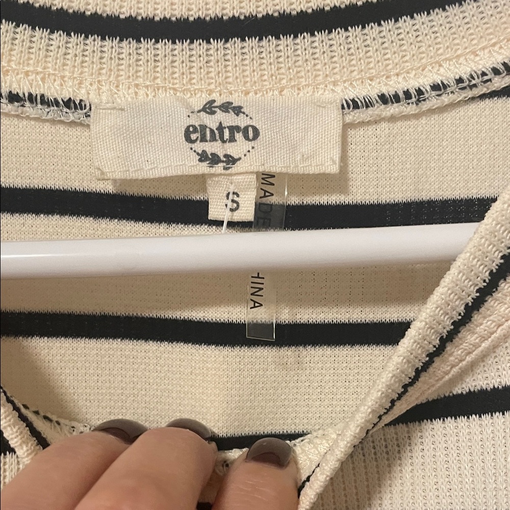 Entro Striped and Denim women’s Dress - Picture 3 of 4